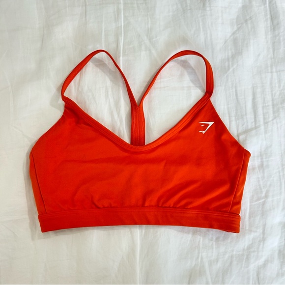 Gymshark Other - Gymshark V Neck Sports Bra Papaya Orange